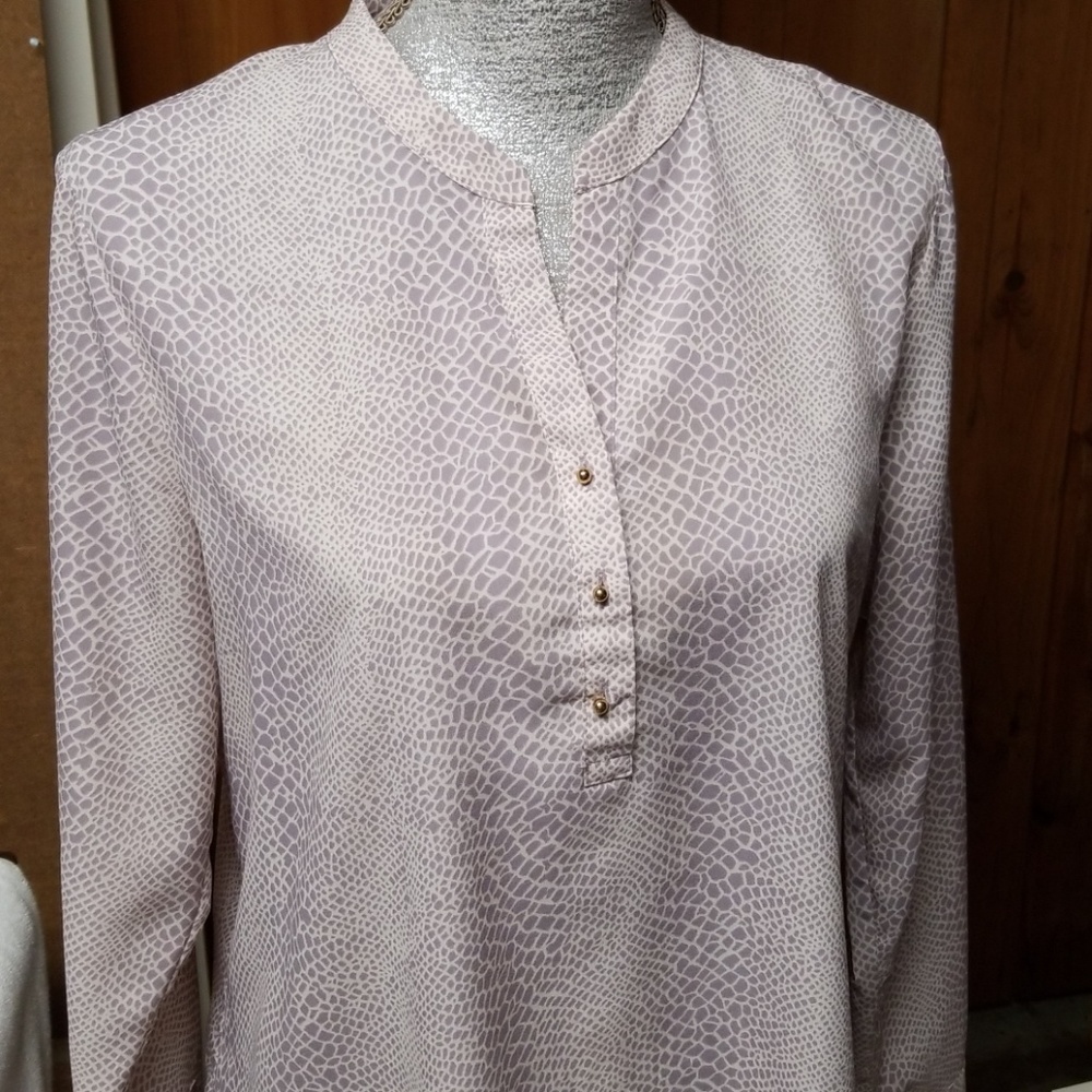 Muted Snake Print Blouse